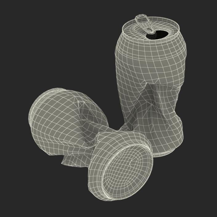 3D Crushed Soda Can 2 model