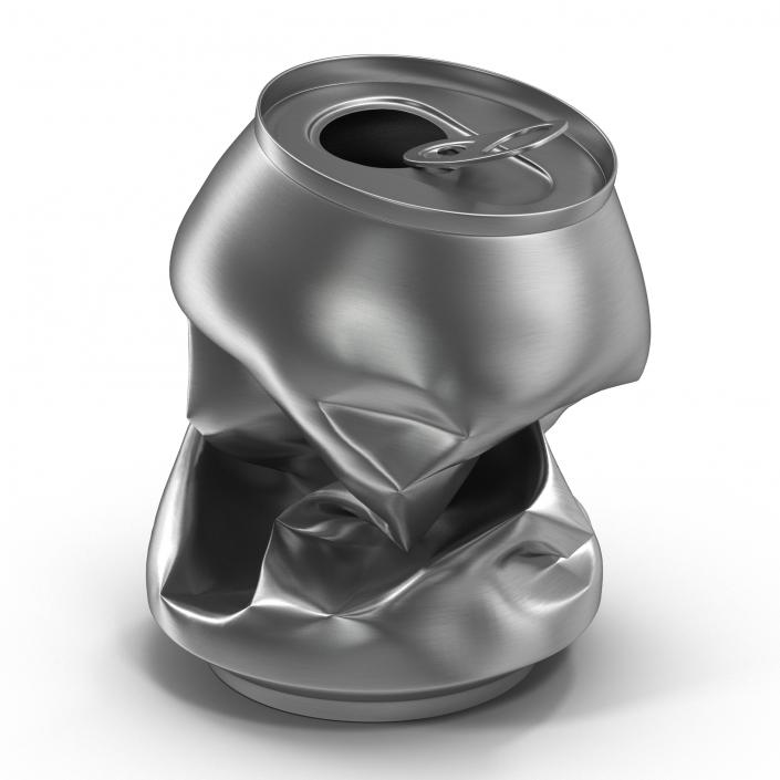 3D Crushed Soda Can 3 model