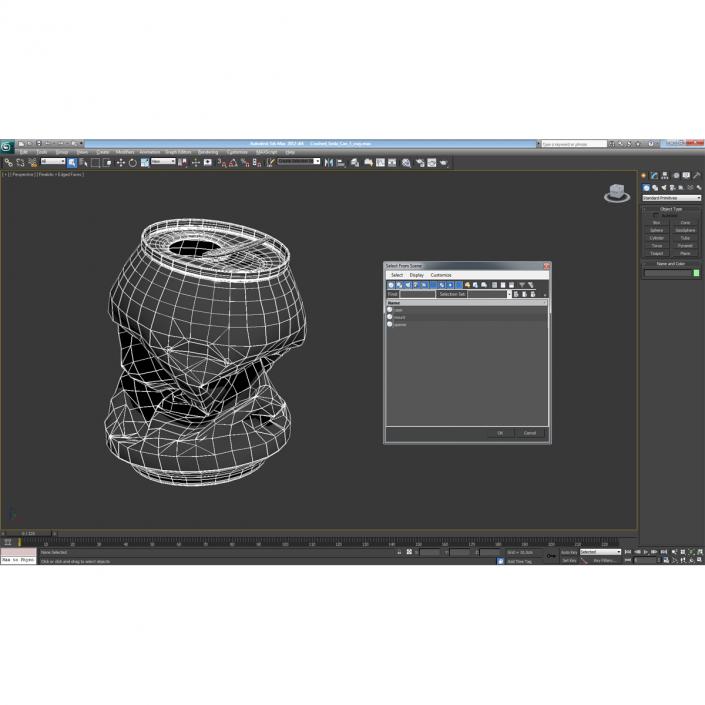 3D Crushed Soda Can 3 model