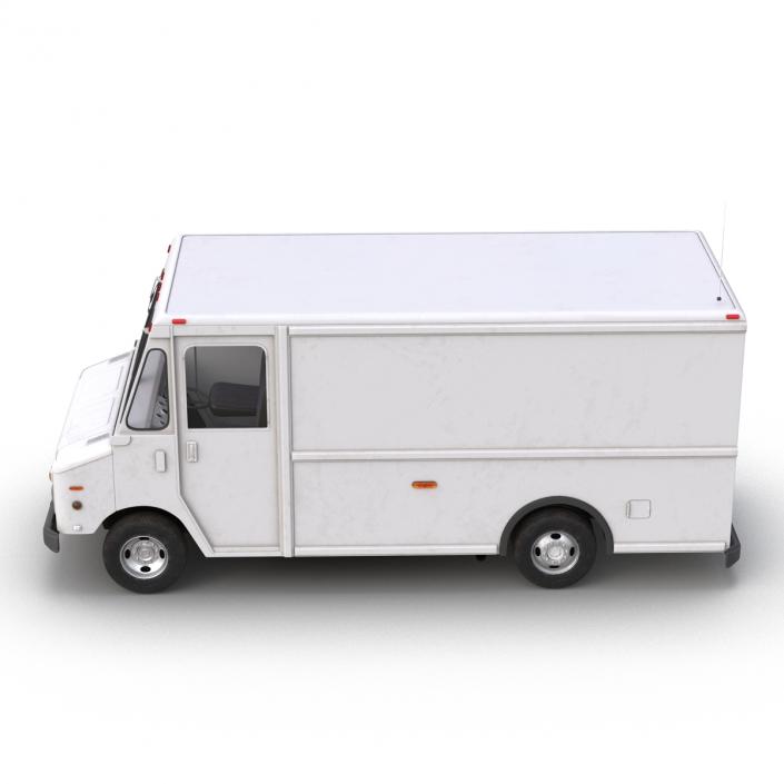 3D Post Office Truck Simple Interior model