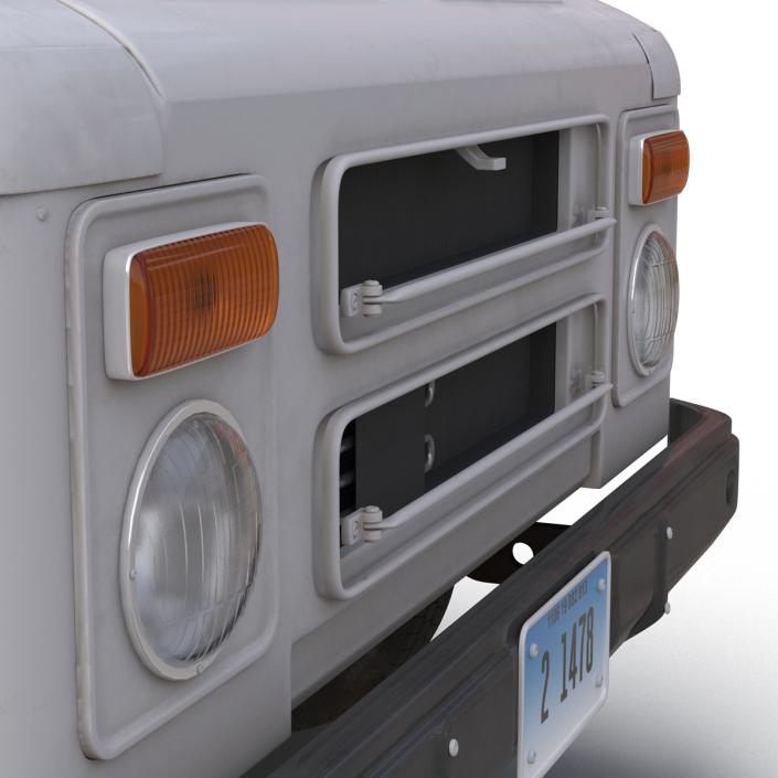 3D Post Office Truck Simple Interior model