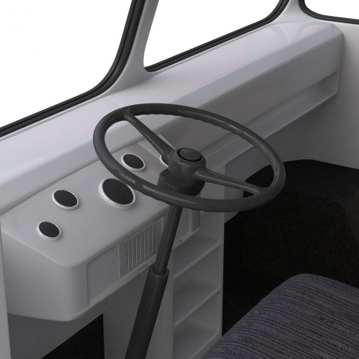 3D Post Office Truck Simple Interior model