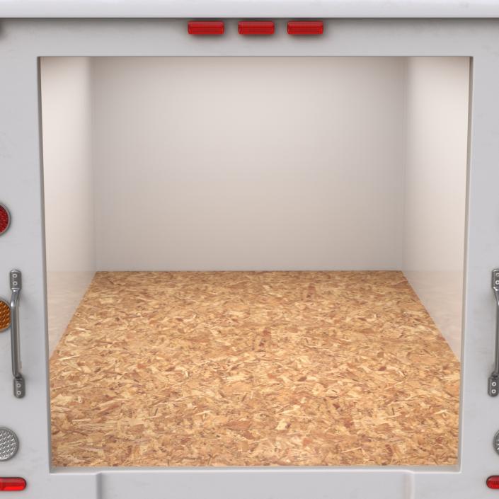 3D Post Office Truck Simple Interior model