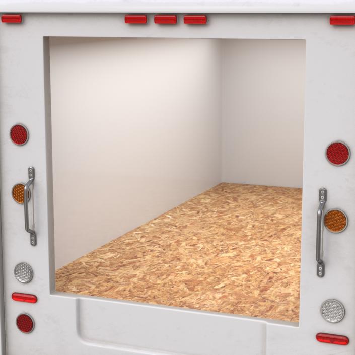 3D Post Office Truck Simple Interior model