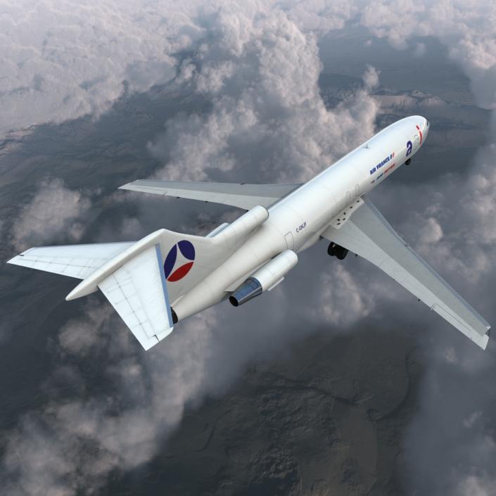 3D Boeing 727-200F Air France