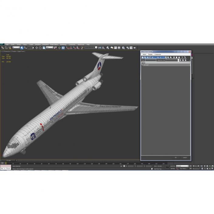 3D Boeing 727-200F Air France