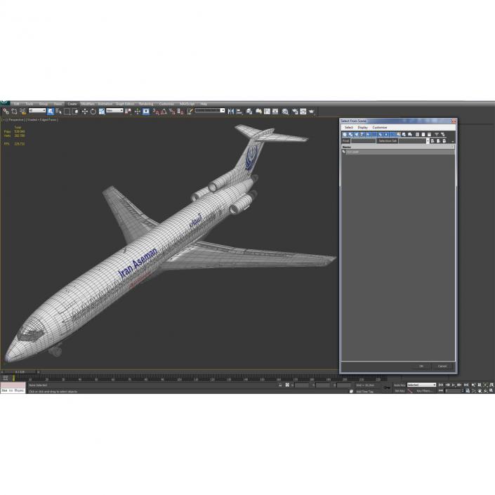 Boeing 727-200F Iran Aseman 3D