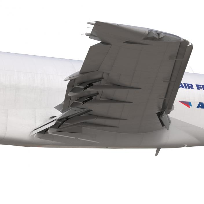 3D Boeing 727-200F Air France Rigged model