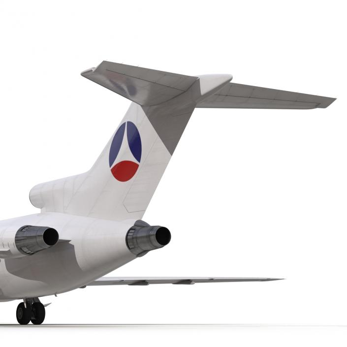 3D Boeing 727-200F Air France Rigged model