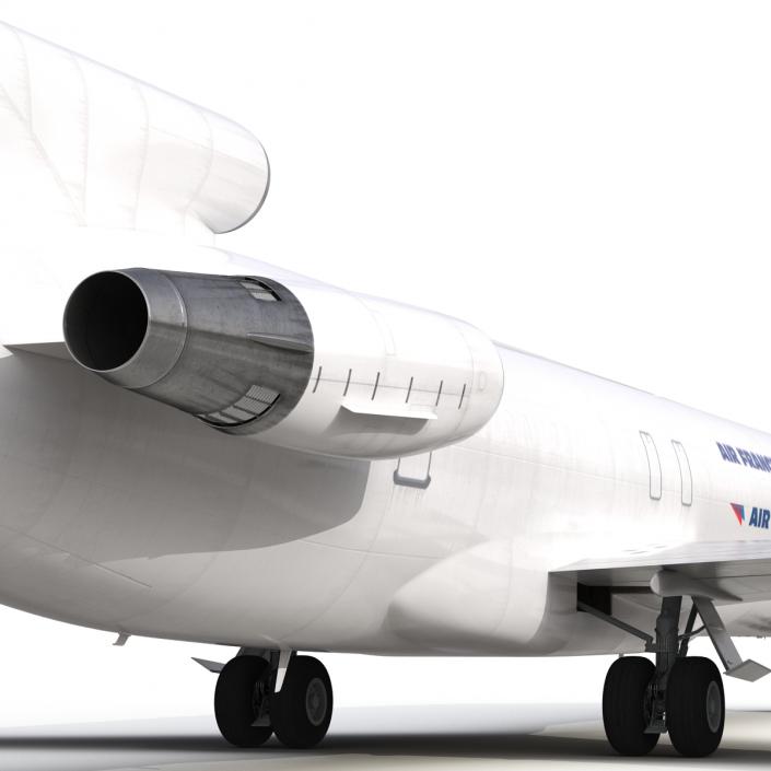 3D Boeing 727-200F Air France Rigged model