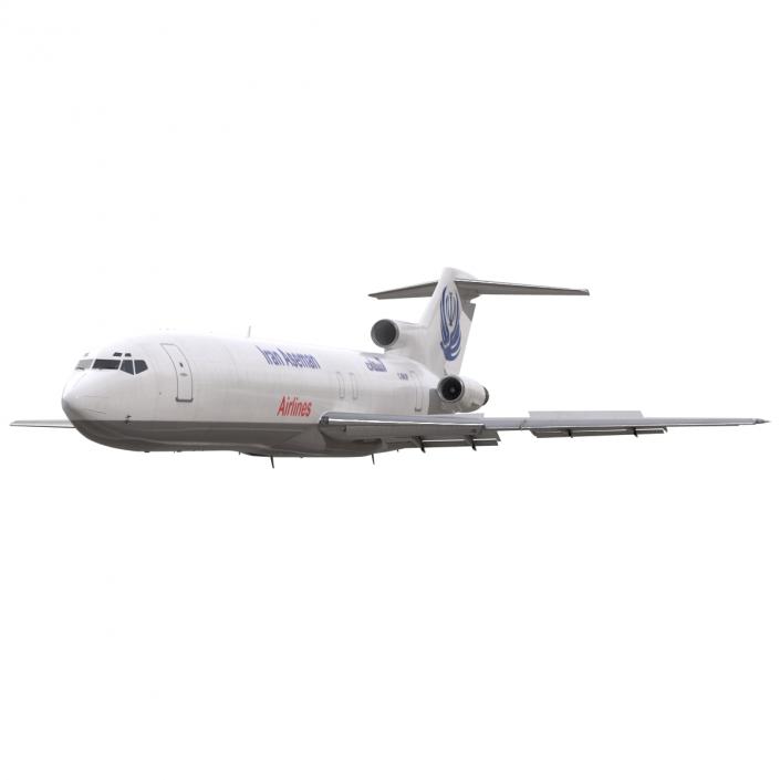 Boeing 727-200F Iran Aseman Rigged 3D model