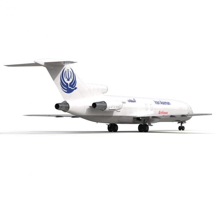 Boeing 727-200F Iran Aseman Rigged 3D model