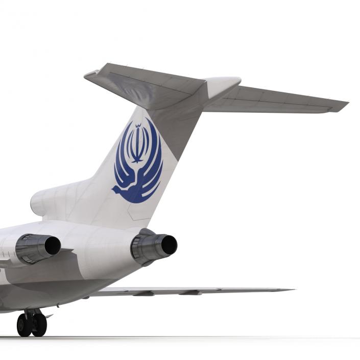 Boeing 727-200F Iran Aseman Rigged 3D model