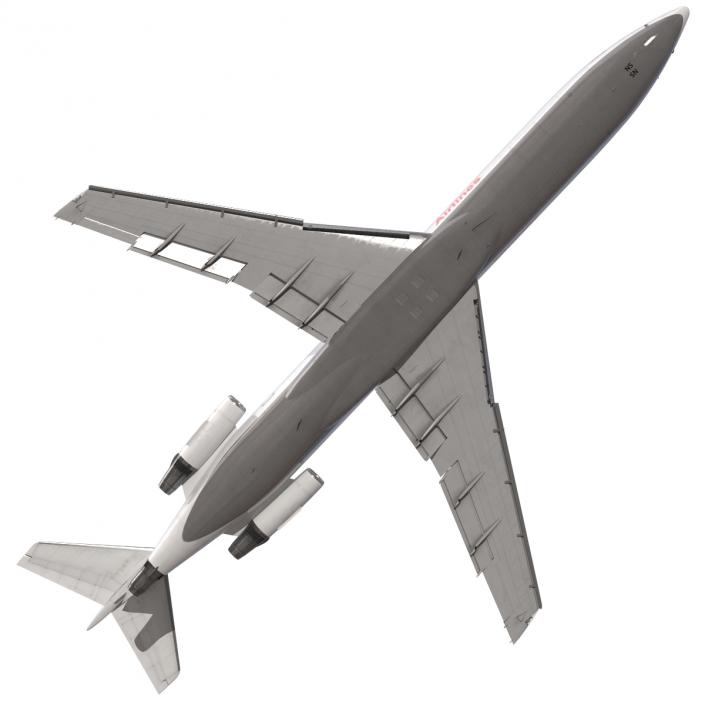 Boeing 727-200F Iran Aseman Rigged 3D model