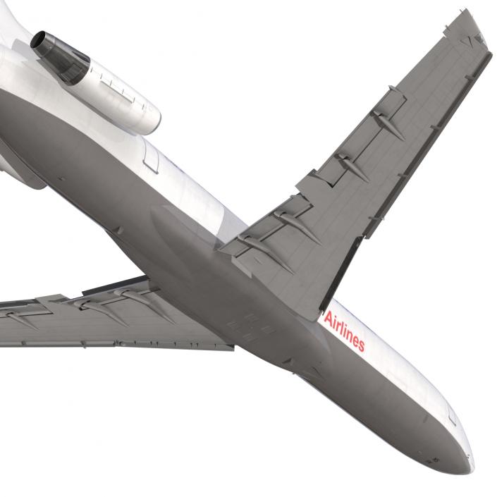 Boeing 727-200F Iran Aseman Rigged 3D model