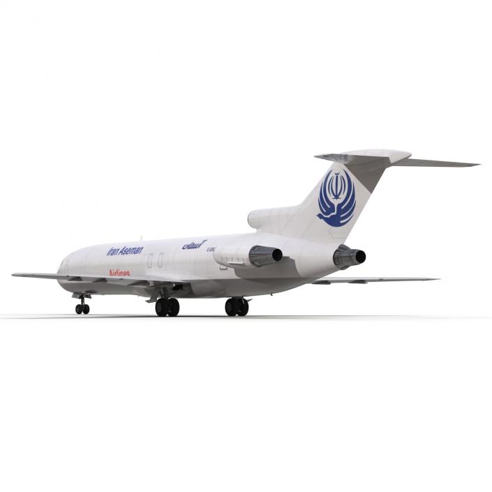 Boeing 727-200F Iran Aseman Rigged 3D model