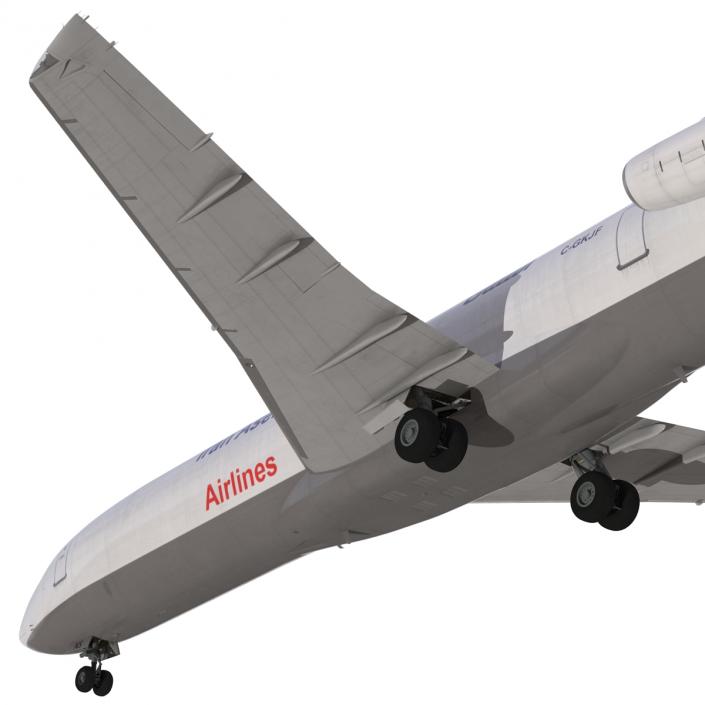 Boeing 727-200F Iran Aseman Rigged 3D model