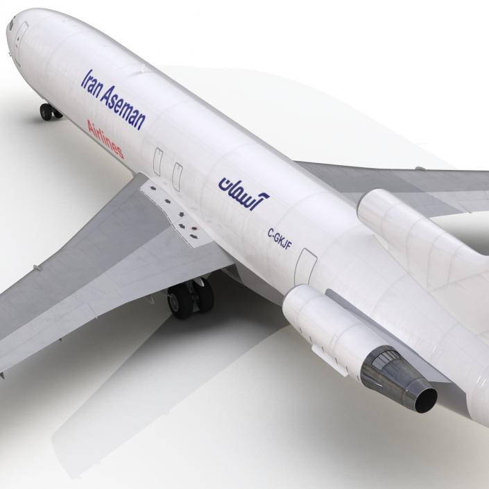 Boeing 727-200F Iran Aseman Rigged 3D model