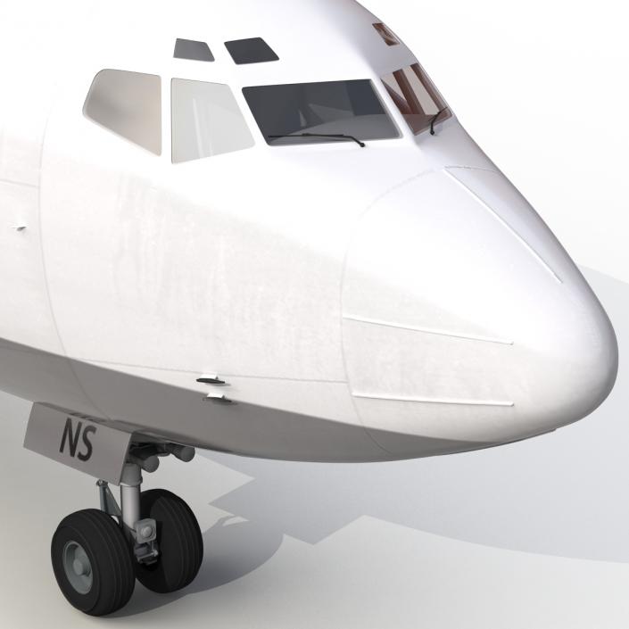 Boeing 727-200F Iran Aseman Rigged 3D model