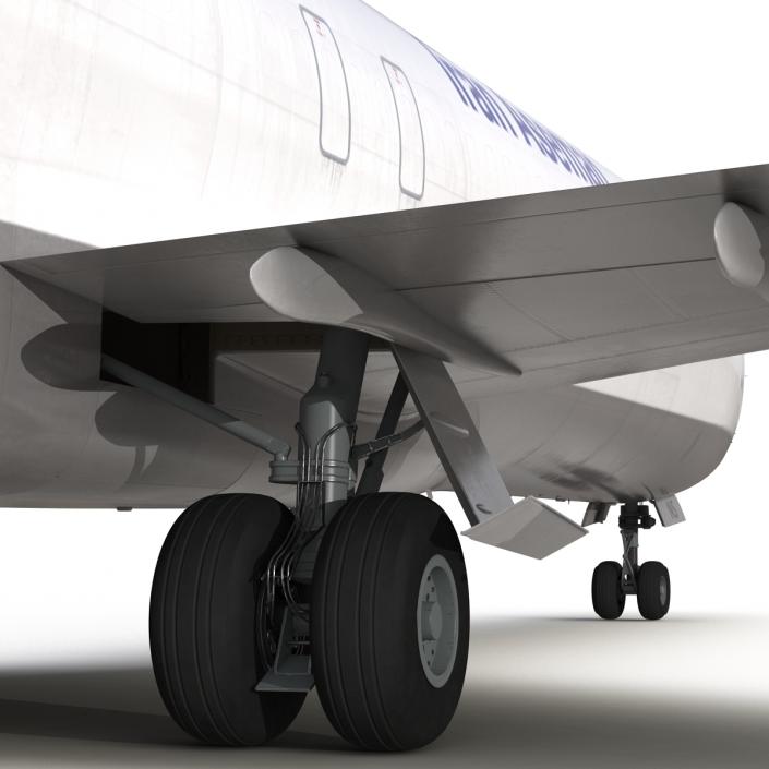 Boeing 727-200F Iran Aseman Rigged 3D model