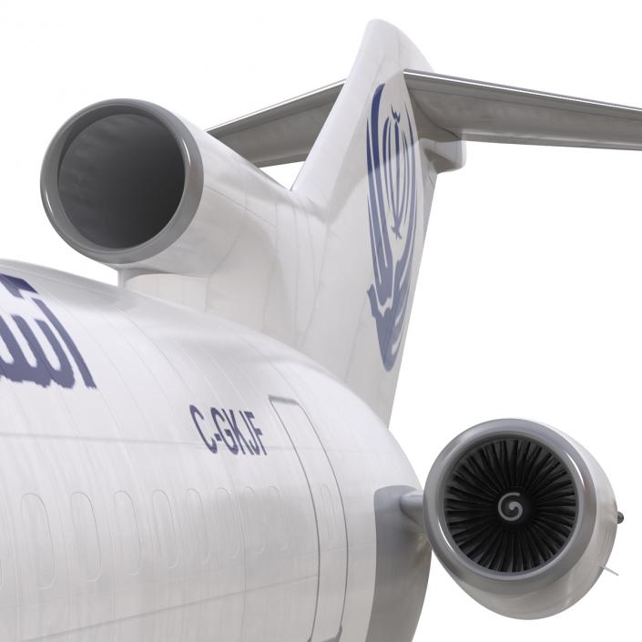 Boeing 727-200F Iran Aseman Rigged 3D model