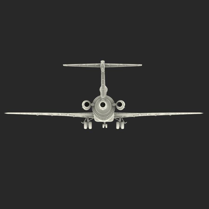 Boeing 727-200F Iran Aseman Rigged 3D model