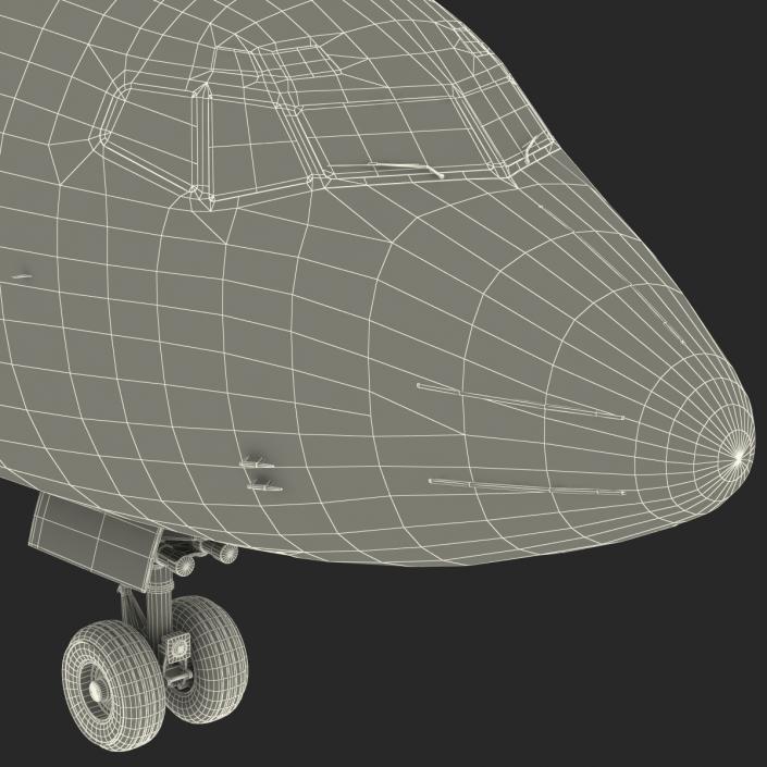 Boeing 727-200F Iran Aseman Rigged 3D model