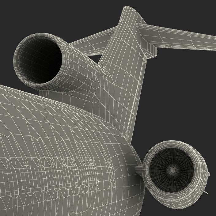 Boeing 727-200F Iran Aseman Rigged 3D model