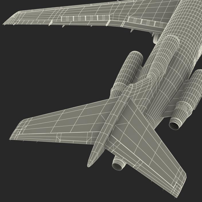 Boeing 727-200F Iran Aseman Rigged 3D model