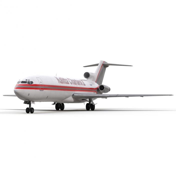 Boeing 727-200F Kalitta Air Rigged 3D model