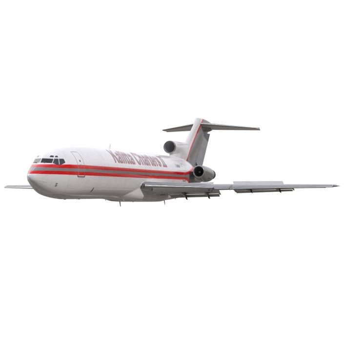 Boeing 727-200F Kalitta Air Rigged 3D model