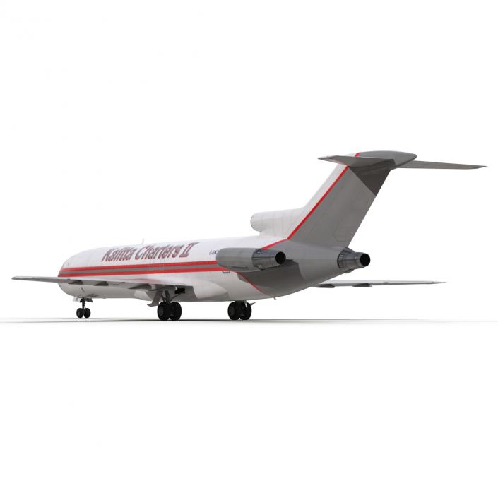 Boeing 727-200F Kalitta Air Rigged 3D model