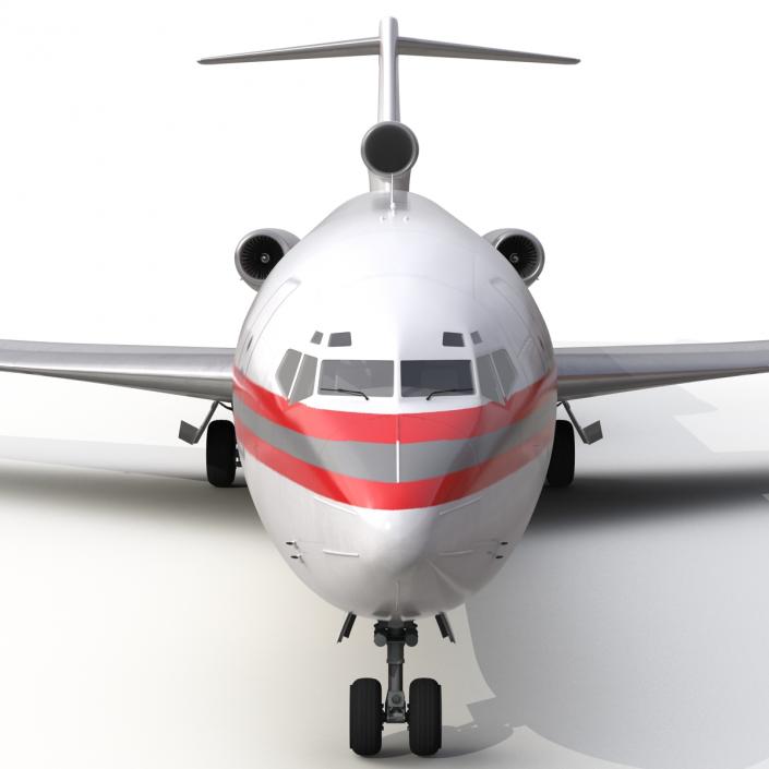 Boeing 727-200F Kalitta Air Rigged 3D model