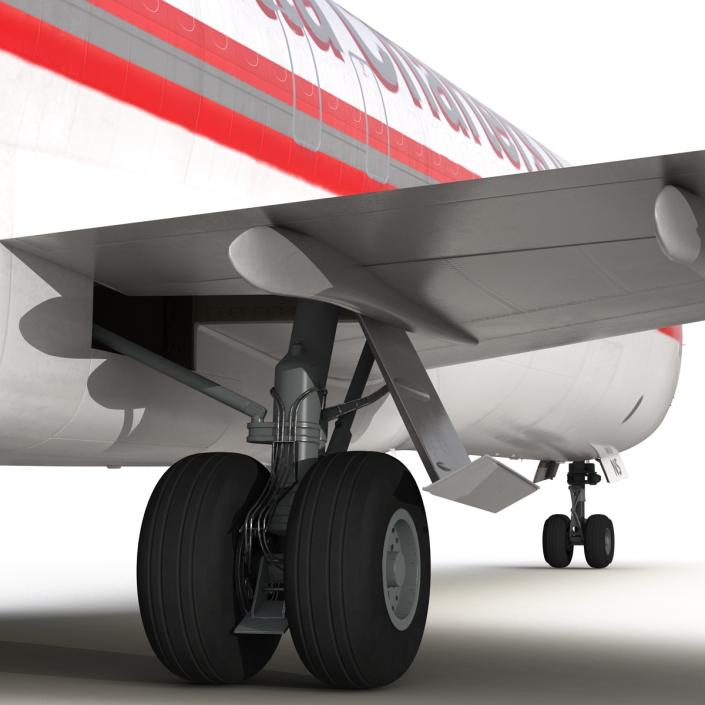 Boeing 727-200F Kalitta Air Rigged 3D model