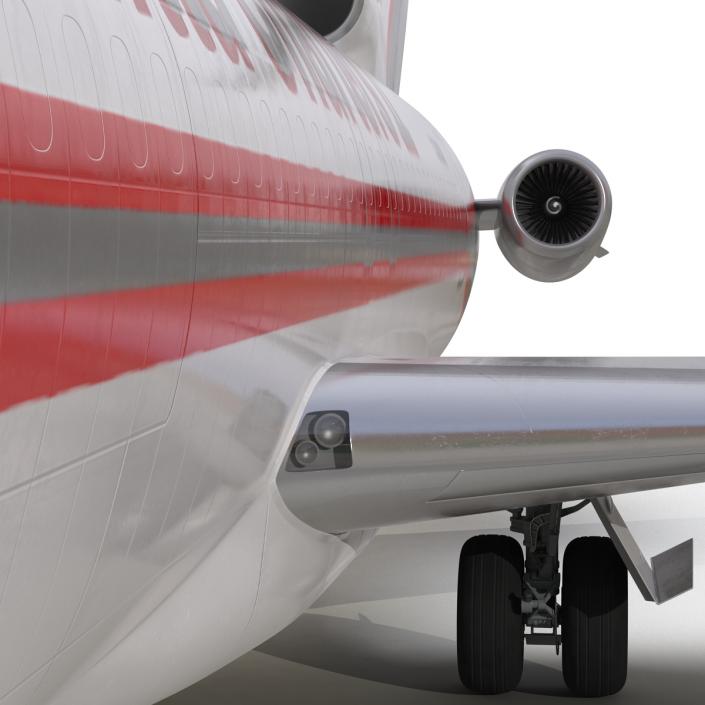 Boeing 727-200F Kalitta Air Rigged 3D model