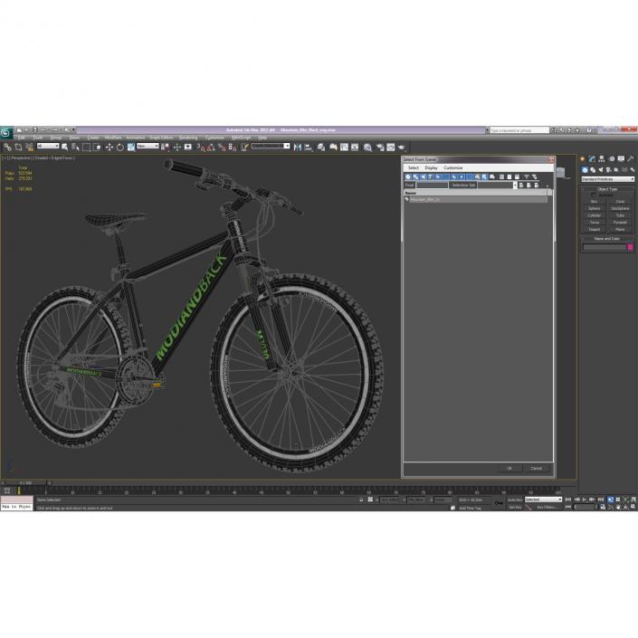 Mountain Bike Black 3D model