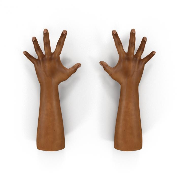 3D African Man Hands 3 Pose 4