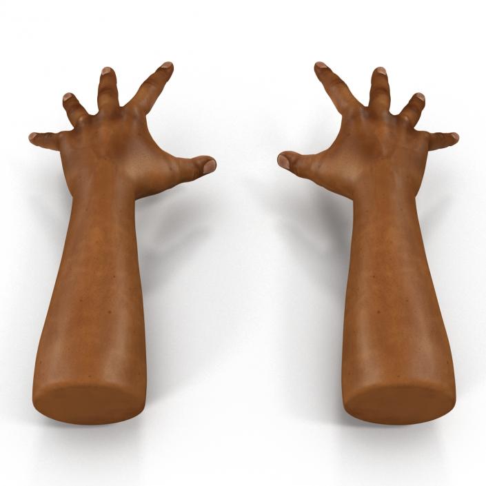 3D African Man Hands 3 Pose 4