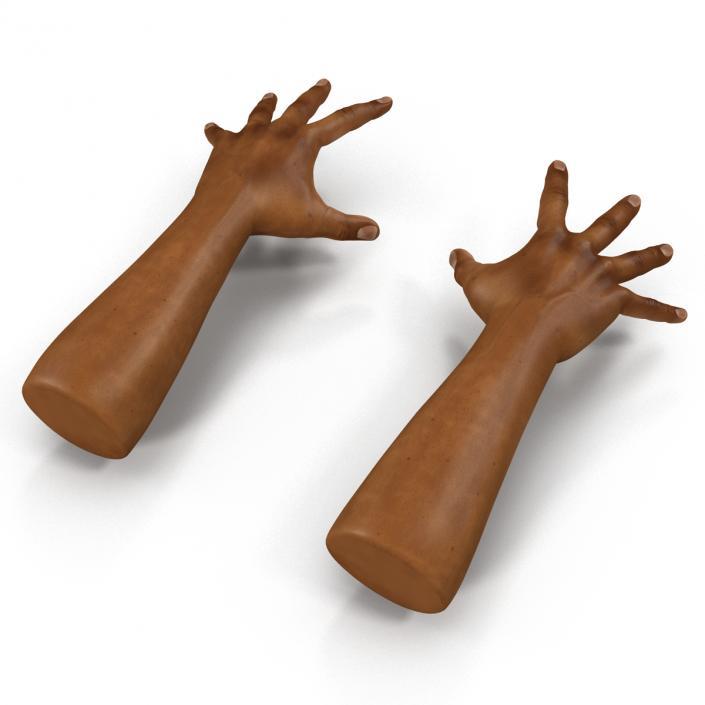 3D African Man Hands 3 Pose 4