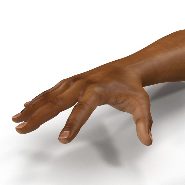 3D African Man Hands 3 Pose 4