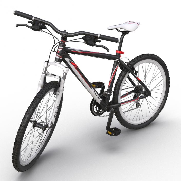 Mountain Bike Red Rigged 3D model