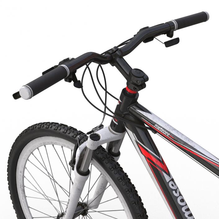 Mountain Bike Red Rigged 3D model