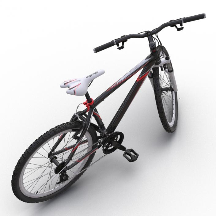 Mountain Bike Generic Red Rigged 3D