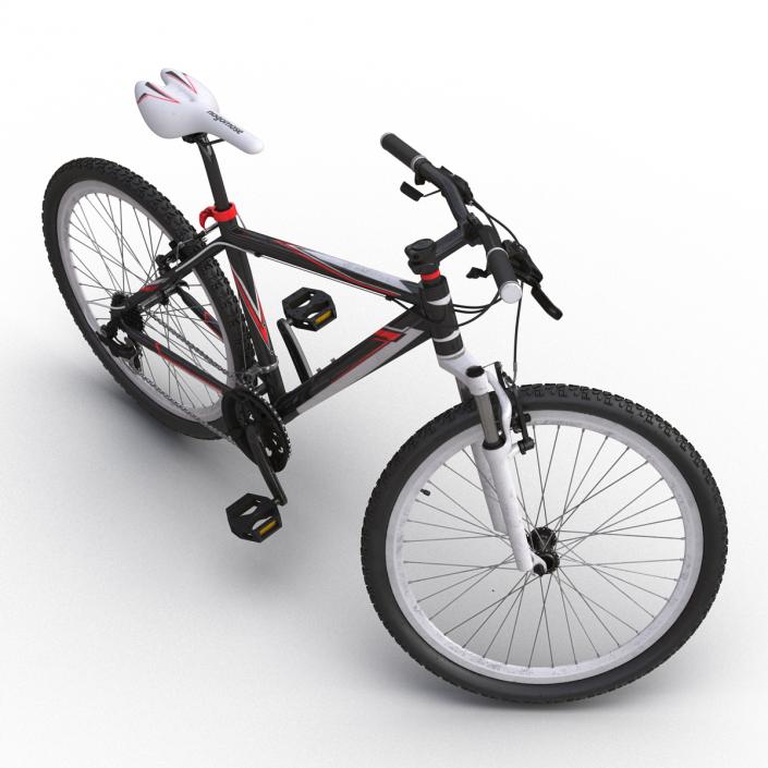 Mountain Bike Generic Red Rigged 3D