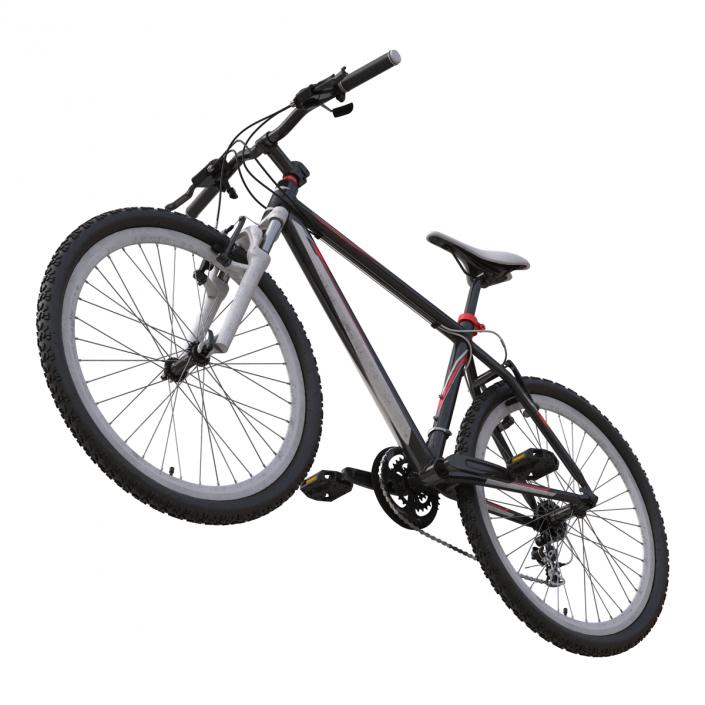 Mountain Bike Generic Red Rigged 3D