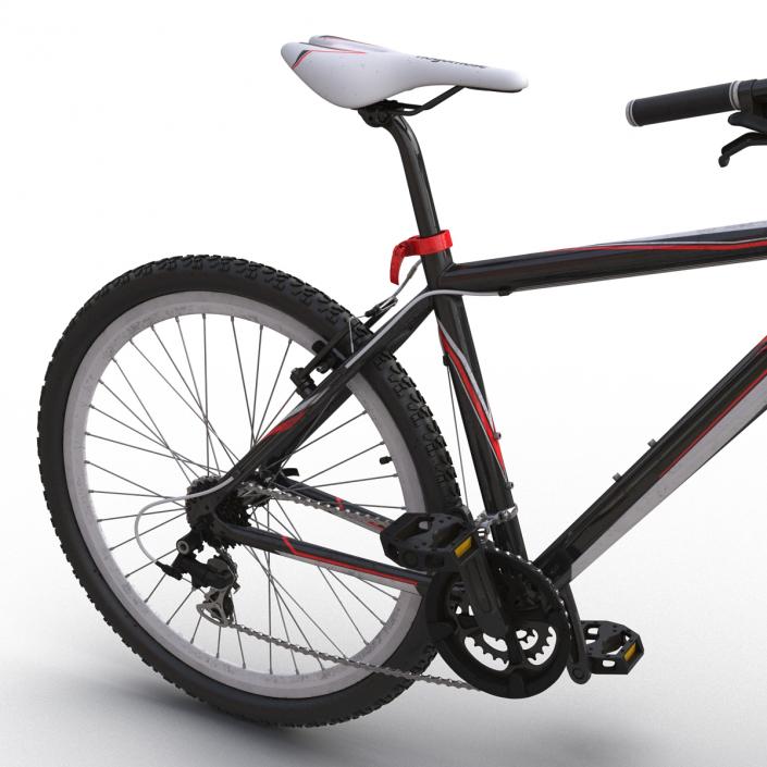 Mountain Bike Generic Red Rigged 3D