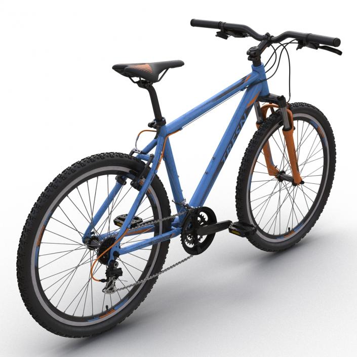 3D model Mountain Bike Blue Rigged