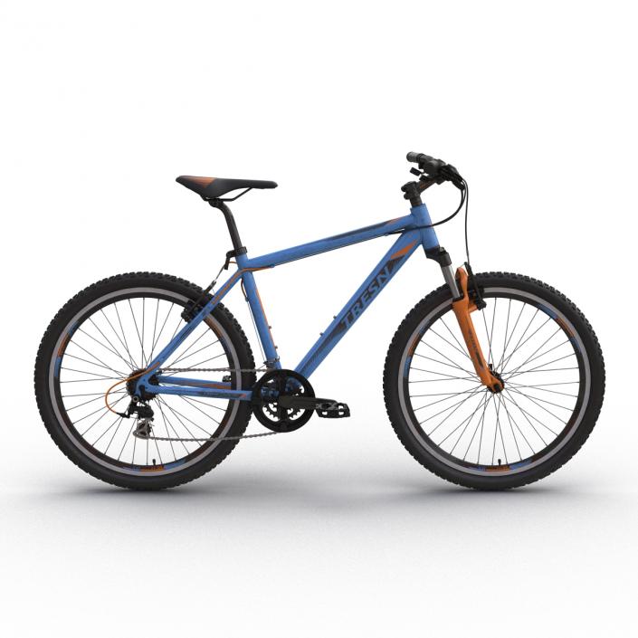 3D model Mountain Bike Blue Rigged