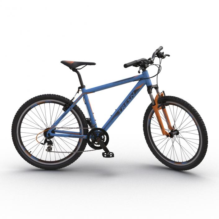 3D model Mountain Bike Blue Rigged