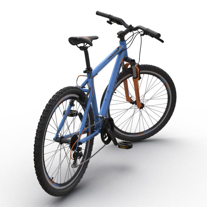 3D model Mountain Bike Blue Rigged